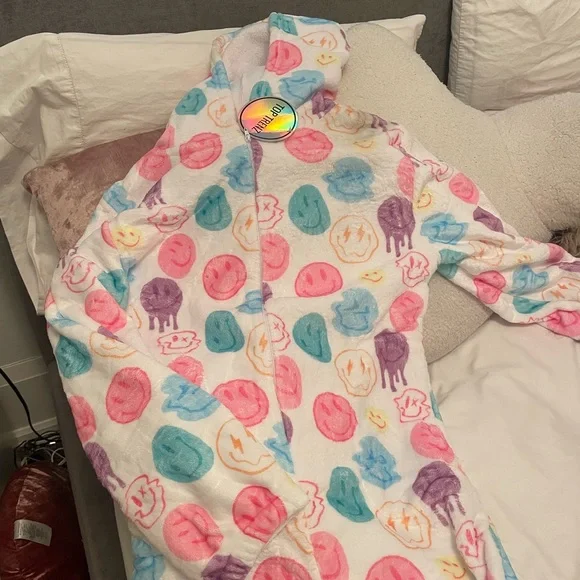 Colorful Smiley Face Onezie - Picture 2 of 3